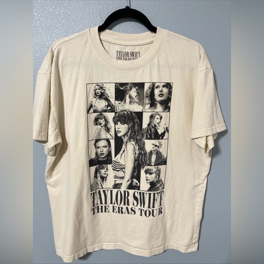 Taylor Swift Concert T-shirt USA Eras Tour Country Pop Cream Merch Swiftie Large